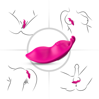 Chống nước Kẹp từ tính Quần lót cá nhân Máy rung Kích thích âm vật thỏ