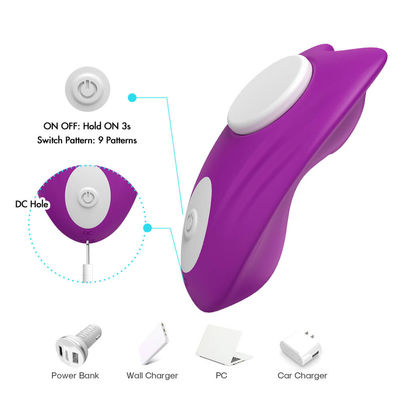 Magnetic Clitoris Panty Vibrator Điều khiển từ xa 9 tốc độ Invisible Wearable