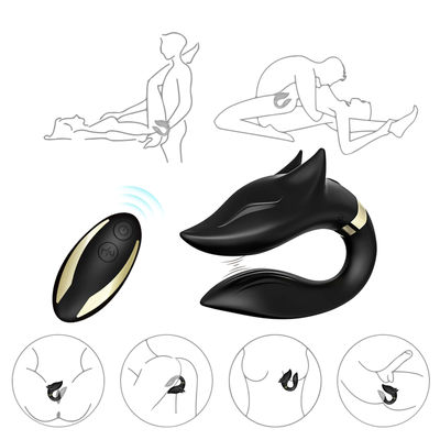 Điều khiển từ xa Động cơ kép Massage cơ thể Máy rung kích thích âm đạo cho cặp đôi