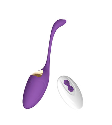 Vui nhộn điện màu tím kích thích âm vật bằng silicon âm hộ nữ Trứng rung Đồ chơi tình dục