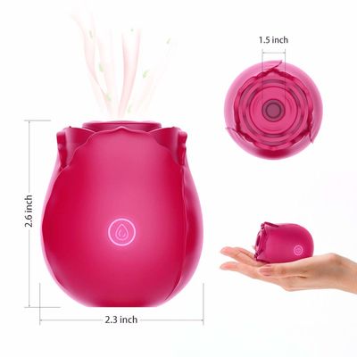 10 chế độ Rose âm vật bú rung Máy rung bú có thể sạc lại cho nữ