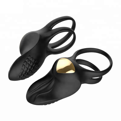 3.7V 111.7 * 45 * 45mm G Spot Cock Rings Đồ chơi tình dục rung Lưỡi điên