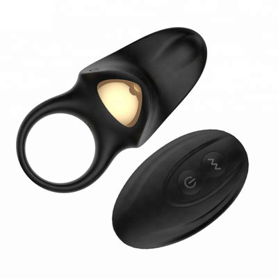 Tay áo dương vật silicon có thể đeo được bằng điện màu đen dành cho nam giới