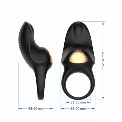 Silicone khắc con gà trống rung nhẫn cặp đôi đồ chơi tình dục Tất cả chinh phục vua