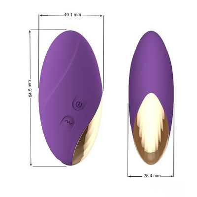 40.1mm Máy rung viên đạn màu tím Đồ chơi kích thích âm vật mạnh mẽ Quả bóng tình yêu không thấm nước