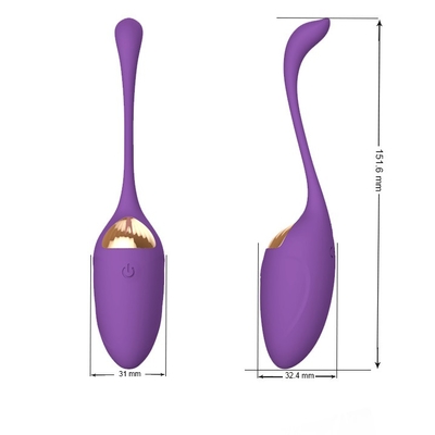Người phụ nữ Silicone âm hộ Máy rung tình yêu Trứng hậu môn Sạc USB Điều khiển từ xa không dây