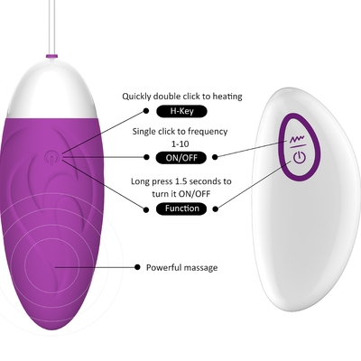 Từ xa im lặng không thấm nước Trứng rung Đồ chơi tình dục Trứng massage Bullet Egg Vibrator