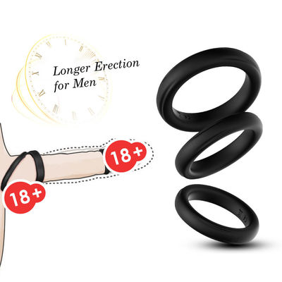 Ba trong một vòng quy đầu silicon IPX7 Kích thước lớn 52mm để trì hoãn xuất tinh